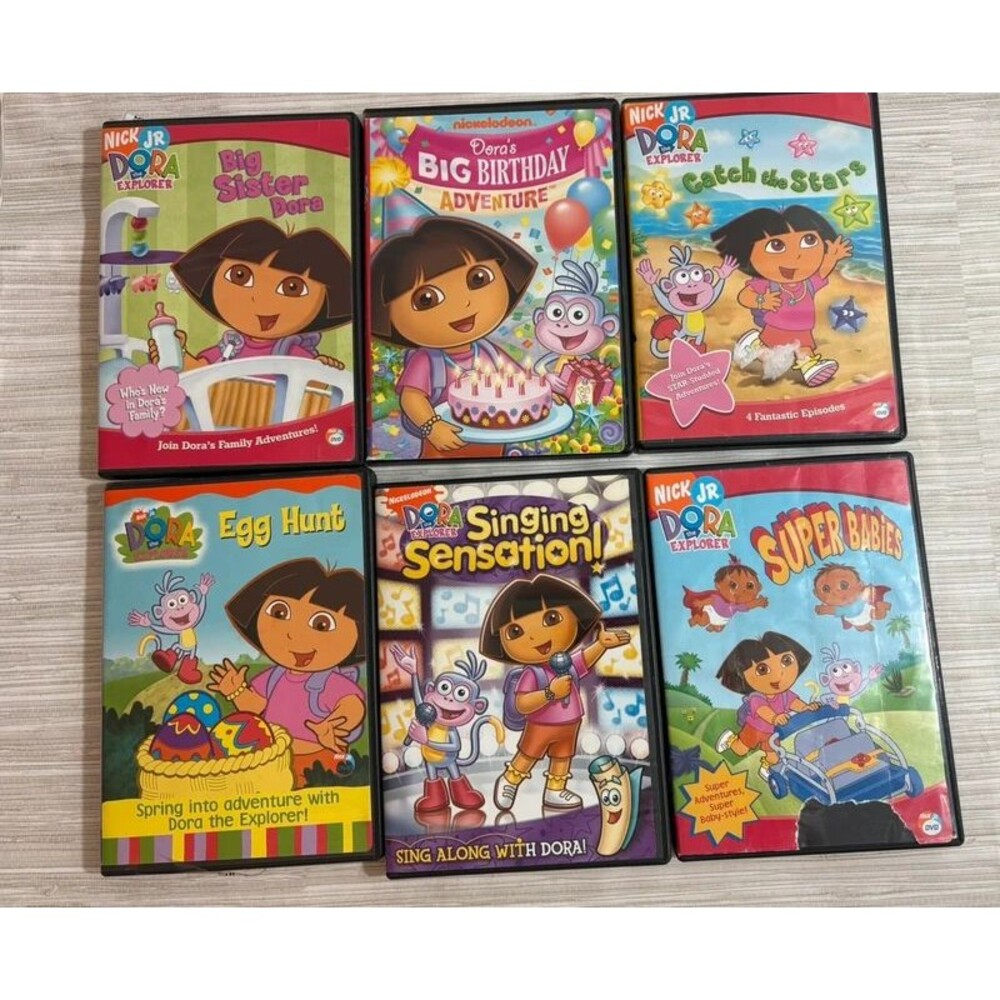 Y2K Dora the explorer dvd lot big sister birthday catch the stars